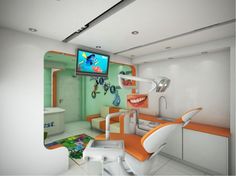 dental clinic interior design Dental Clinic Interior Design, Dental Clinic Interior, Architecture Home Design, Dentistry Office, Pediatric Dental Office, Pediatric Dental, House Interior Design Styles