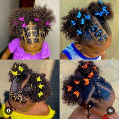 Creative Natural Hairstyles, Black Baby Girl Hairstyles, Baby Girl Hairstyles Curly, Daughter Hairstyles, Cute Toddler Hairstyles, Easy Little Girl Hairstyles, Cute Natural Hairstyles, Lil Girl Hairstyles, Kids Curly Hairstyles