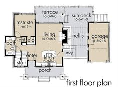 the first floor plan for this house