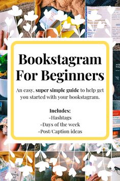 bookstagramgram for beginners with text overlaying the top and bottom corner