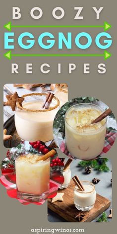 the boozy eggnog recipe is an easy holiday drink