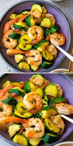 a plate of sautéed shrimp with zucchini Family Weeknight Dinners, Shrimp Zucchini Recipes, Shrimp With Zucchini, Shrimp And Zucchini, Summer Shrimp Recipes, Healthy Summer Dinner, Stir Fry Recipes Healthy, Stir Fry Shrimp Recipes, Shrimp And Quinoa