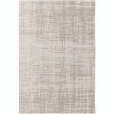 an area rug with white and beige colors on the floor, it looks like linen