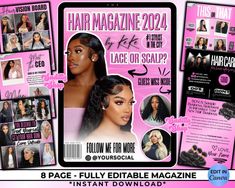 Hair Magazine Cover, 90s Magazine Layout, Hair Magazine, Beyond Beauty, Picture Logo, Magazine Template, Business Person, Magazine Layout, 90s Fashion