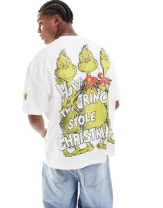 Toppe fra ASOS DESIGN Til dine afslappede dage Rund hals Sænket skuldre "The Grinch"-print Oversized pasform Unisex stil Le Grinch, Luxury Gifts For Her, Buy Jeans, T Shirt Oversize, Spring Floral Dress, Jumpsuit Shorts Rompers, The Grinch, Black Long Sleeve Dress, Long Black Dress