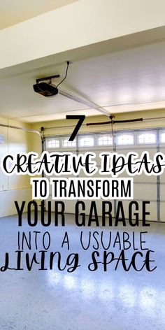 Image of an empty garage with the potential for transformation, highlighting 7 ideas to convert it into a functional living space. Garage To Room Conversion Ideas, Garage Transformation Living Spaces, Garage Room Ideas Bedrooms, Omgebouwde Garage, Garage Turned Into Living Space, Convert Garage To Room, Garage Room Conversion, Convert Garage To Bedroom, Garage Bedroom Conversion