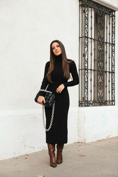 Long Winter Dresses, Outfit Recommendations, Andee Layne, Winter Mode Outfits, Outfit Botas, Self Gift, Best Winter Outfits, Classy Winter Outfits, Winter Dress Outfits