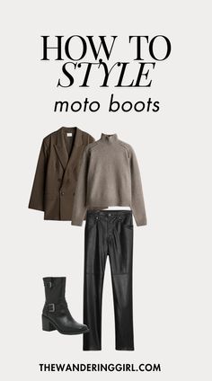 Looking for the perfect look to pair with your moto boots? From moto boots with jeans to stylish pants outfits, discover what to wear with moto boots to create a bold and edgy look. Whether you're styling biker boots or buckle-up biker boots, these outfit ideas will show you how to style moto boots for any occasion! Stylish Pants Outfits, Moto Boots Outfit, Boots Outfit For Women, Doc Martens Outfits, Doc Martens Outfit, Boots Outfit Ankle, Pants Outfits, Stylish Pants