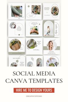 social media canva templates for hire me to design yours