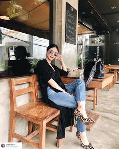 Filipino Outfits Casual, Elegant Ootd, Everyday Ootd, Chic Black Outfits, Filipino Fashion