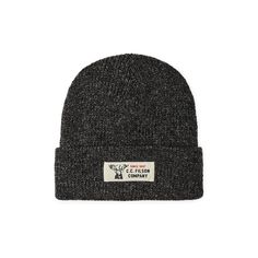 Warm your entire body by putting our lined Ragg Wool Beanie on your head. It’s knitted with eco-friendly wool/recycled polyester yarns, and lined with acrylic for itch-free comfort. Cuff can be pulled down for added coverage. Classic Filson logo label. | Filson Lined Ragg Wool Beanie - CharcoalBk Cheap Men's Outdoor Beanie, Classic Black Wool Beanie, Black Cotton Beanie, Warm Black Cotton Beanie, Black Wool Beanie Cap, Wool Beanie, Polyester Yarn, Black Charcoal, Accessories Hats