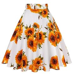 Discover this vintage floral trapeze skirt !




 This vintage floral trapeze skirt is a must-have! With its classic style, it is perfect for creating an elegant and chic vintage look . Its soft and resistant material offers excellent support and is easy to wear. The floral prints bring a touch of color and cheerfulness to your outfit , while its trapeze cut allows you to enjoy easy and comfortable movement. Don't miss the opportunity to add this pretty piece to your wardrobe!



 Subjects: Cotton / S pandex



 Free Shipping 







 ✂ SIZE GUIDE 







 Size

 Size (in cm)

 Length (in cm)











 S

 73

 58






 M

 78

 59






 L

 83

 60






 XL

 88

 61






 XXL

 93

 62 Chic Floral Print Midi Skirt, Floral Print Midi Skirt For Garden Party, Chic Floral Print Flared Skirt, Floral Print Flared Skirt, Retro Pleated Skirt For Summer, Retro Pleated Spring Skirt, Retro Flowy Skirt For Spring, Flowy Floral Print Flared Skirt, Floral Print Flowy Flared Skirt