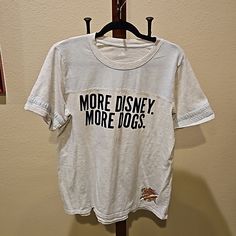 Disney Dogs Shirt From Disneyworld. Never Worn, But No Tags And Washed. Disney Dogs, Disney Tops, Dog Shirt, Disney World, Black Gray, Black And Grey, Womens Tops, Tops & Tees, Tags