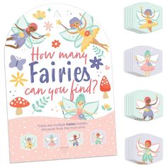 an illustrated book with pictures of fairy characters