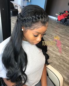 Updo Videos, Curled Ponytail Hairstyles, Ponytail Hairstyle, Human Wigs, A Ponytail, Hairstyles Updo, Baby Hairs, Hair Laid, Penteado Cabelo Curto