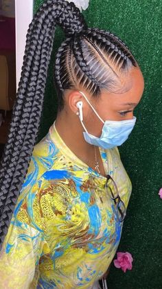 Hairstyle Homecoming, Feed In Braids Ponytail, Twisted Hair, Feed In Braids Hairstyles, Goddess Braids Hairstyles, Box Braids Hairstyles For Black Women