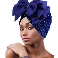 PRICES MAY VARY. Big bow turban headwrap material: polyester , sequin and silk fabric. Sequin headwrap cap is 22-23 inch/ 56-58 cm(approx), a flexible size that is suitable for the head of most people, not so tight or too loose, it can be stretched to fit your head well. Elastic beanie head scarf is very cute and has a large bow design. Sequins are hand-sewn on top of the hair cap, very strong and not easy to fall off. Let you in the crowd very bright! African turbans for women is great for any Turbans For Women, African Turban, Chemo Beanies, Head Scarf Tying, Ladies Head Scarf, Turban Headwrap, Turban Hat, Scarf For Women, Large Bow