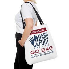 You never know when a game of Hand & Foot Remastered will pop-up. Be prepared to leave to play at any time by storing your game in this 100% polyester bag. This practical, high-quality tote bag is available in three sizes, has a non-woven laminate inside, and black cotton handles. Our bags are made just for you by our print on demand partner and will ship separately from other items in your order. Small Medium Large Height, in 13.00 16.00 18.00 Length, in 12.00 15.00 17.00 Width, in 3.46 3.46 3.46 Handle height, in 14.00 14.00 14.00 Handle width, in 1.00 1.00 1.00 Go Bags, Line Store, You Never Know, Black Cotton, Laminate, On Demand, To Play, Pop Up, Print On Demand