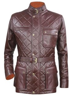 Genuine WAXED Panther style Vintage Biker Leather Jacket for Men (Quilted Maroon)                                      * * * * * MADE ON ORDER * * * * *   Description :  => Custom made leather jacket, vintage style. => Made from original Sheep (Nappa) leather. => Handmade and stitched by expert craftsmen. => Length : Hip Length => 3 patch pockets + 2 inner pockets => Oval elbow patch, full length YKK center zip closer, functional waist belt. => Highlighting Piping stitched inside along with cott Classic Biker Jacket With Pockets For Outdoor, Classic Long Sleeve Biker Jacket With Multiple Pockets, Classic Biker Jacket With Pockets For Biker Events, Winter Motorcycling Leather Jacket With Pockets, Winter Motorcycling Biker Jacket With Pockets, Winter Leather Motorcycle Jacket With Pockets, Fall Motorcycling Outerwear With Pockets, Winter Biker Jacket With Pockets For Motorcycling, Winter Leather Jacket With Pockets For Motorcycling