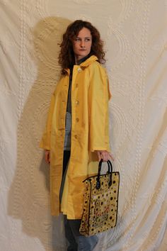 Vintage the Alligator Original rain jacket with bag In excellent vintage condition adjustable buttons on sleeves 1960s Vintage, Alligator, Rain Jacket, Jackets & Coats, Gender Neutral, Yellow, Adult Outfits, The Originals, Clothes