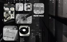 an advertisement for the radw no2 album is shown in black and white