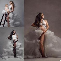 Babies Pics, Train Photo, Pregnancy Ideas, White Maternity Dresses, Maternity Studio, Maternity Shoots, Tulle Dresses, Pretty Pregnant, Gown Plus Size