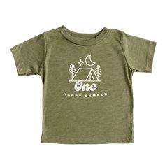 Cuddle Sleep Dream One Happy Camper | Olive Triblend Tshirt One Happy Camper First Birthday Outfit, One Happy Camper First Birthday, One Happy Camper, Happy Camper Shirt, Themed 1st Birthday, 1st Birthday Pictures, Sleep Dream, Camper Shirt, Halloween Family