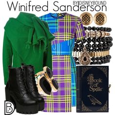 Winifred Sanderson by leslieakay on Polyvore featuring House of Holland, Marques'Almeida, Charlotte Olympia, Samantha Wills, Alex and Ani, River Island, Halloween, disney, disneybound and disneycharacter Disney Closet, Movie Clothes, Disneybound Ideas, Disneybound Outfits, Witchy Outfits, Winifred Sanderson, Movie Outfits, Disney Themed Outfits, Samantha Wills