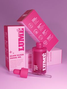 Lumé | Brand Identity & Packaging :: Behance Pink Skincare Packaging, Cute Skincare Packaging, Skincare Package Design, Skin Care Packaging Ideas, Packaging Bottle Design, Beauty Box Packaging, Bold Packaging Design, Skin Care Branding Design, Beauty Brand Identity