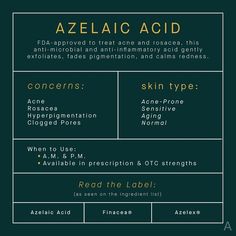 AEDIT: AESTHETIC EDIT on Instagram: "You may have heard of azelaic acid a lot recently – for good reason. The anti-microbial and anti-inflammatory ingredient helps with gentle exfoliation making it a great addition for those looking to tackle signs of aging or pesky acne. It plays well with other ingredients (@naturiumskin paired it with vitamin C and niacinamide) but it can also come in a few different formulations (@alpynbeauty placed it into a nourishing mask) making it a great option for any Vitamin C And Niacinamide, Dry Skin Diy, Edit On Instagram, Skin Therapist, Natural Skin Care Ingredients, Skin Aesthetics, Hydrating Face Mask, Cosmetics Ingredients