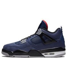 In celebration of the 30 anniversary if its original release, the Nike Air Jordan 4 Retro "Loyal Blue" bears striking resemblance to Eminem's AJ 4 "Encore". Dressed in deep blue nubuck, the pair's interior is lined with wool so that you're nice and warm during the winter. Find a pop of vibrant orange on the tongue lining. (AJ4/SNKR/Retro/Men's/Mid Top/Basketball/Wear-resistant) Jeezy, Nike Air Jordan 4, Jordan Model, White Cement, Model Shoes, Air Jordan 12 Retro, Adidas Spezial, Jordan 12 Retro, Jordan 4 Retro