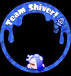 the logo for team silver with an image of a cartoon character in blue and white