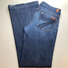 Reposhing This Item I Purchased From @Katierose1986. Love These Jeans. Slight Wear Along The Bottom, Otherwise Perfect. Nice And Long. 7 For All Mankind Jeans, Western Outfits, For All Mankind, 7 For All Mankind, Flare Jeans, Outfit Ideas