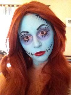 Nightmare Before Christmas Makeup, Halloween Nightmare Before Christmas, Holiday Party Makeup, Christmas Face Painting