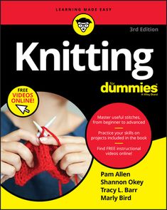 the cover of knitting for dummies