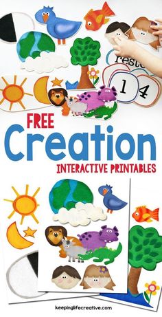 the free creation interactive printables are great for kids to learn how to make their own pictures