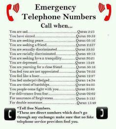 the emergency telephone numbers call when