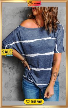 Tie-dye Print Loose T-shirt Cool For Summer, Tie Dye Fashion, Blank Apparel, Casual Tie, Knot Design, Tie Dye Shirt, Striped Sleeve, Tie Dye T Shirts, A Storm