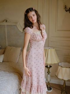 Pink Esthetics, Cute Outfits Pastel, Party Dress Aesthetic, Cute Outfits Pink, Flower Long Dress, Long Flower Dress, Off White Fashion, Dance Images, Modest Fashion Hijab