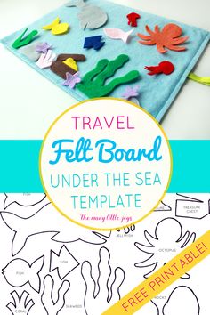 the travel felt board is an easy and fun activity for kids