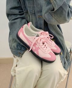 fashion favs pink sneakers Funky Shoes, Aesthetic Shoes, Pink Sneakers, Onitsuka Tiger, Swag Shoes, Pink Shoes