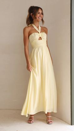 Details: Front cutout trim Halter neck Backless Maxi dress FIT:Regular fit Non-Stretch through fabricStandard sizingCotton&PolyesterSize Available: Size Length Bust inch cm inch cm S 52.7 134 33 84 M 53 135 34.6 88 L 53.5 136 36.2 92 XL 54 137 37.8 96 Fitted Vacation Dress With Cut-out Waist, Spring Fitted Dress With Cut-out Waist, Fitted Spring Dress With Cut-out Waist, Fitted Dress With Cut-out Waist For Spring, Fitted Dress With Cut-out Waist For Day Out, Cut-out Waist Dresses For Day Out, Summer Fitted Maxi Dress With Cutout, Spring Maxi Dress With Cut-out Waist, Fitted Summer Maxi Dress With Cutout