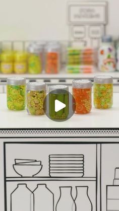 a video demonstrating the process of making condiments for soup or rice in jars