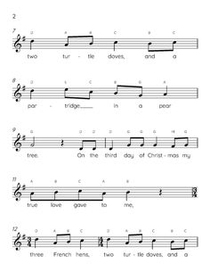 sheet music with the words and symbols for children's song, i love you