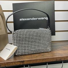 100% Authentic Brand New In Box Small Bag, Bag Lady, Brand New, Silver, Black