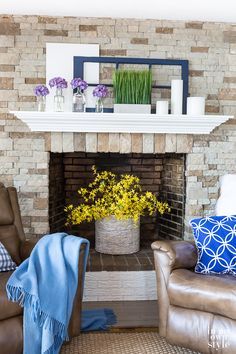 the living room is clean and ready to be used as a place for some relaxing time