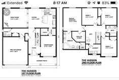 two story house plans with the first floor plan