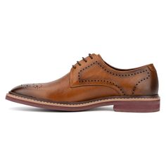 Show off your dapper look with the Smith oxford shoes. This season, be inspired by the shoe's stylish brogue accents and classic lace-up design. The delicate stitching adds a touch of sophistication, while the comfy sole ensures all-day wearability. Perfect for both formal occasions and smart-casual settings, the Smith oxford combines elegance with comfort. Elevate your wardrobe and make a statement with these refined shoes that offer both timeless style and modern comfort. Semi-formal Oxford With Brogue Detailing And Plain Toe, Semi-formal Oxford Shoes With Brogue Detailing, Semi-formal Oxford With Brogue Detailing, Business Casual Dress Shoes With Perforated Toe Box, Business Casual Oxford Lace-up Shoes With Brogue Detailing, Semi-formal Oxford Lace-up Shoes With Stitched Sole, Semi-formal Lace-up Shoes With Stitched Sole, Leather Oxfords For Derby, Masculine Oxford Shoes For Semi-formal Occasions