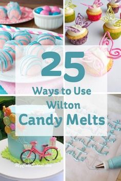 25 ways to use witton candy melts for cakes, cupcakes and more