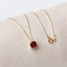 "Garnet strengthens, cleans and rejuvenates the body. Our single diamond square garnet necklace is a jewel that you can use daily and on special occasions with its minimalist design. It is a nice gift for yourself and your loved ones. Our necklace will add novelty and elegance to your style. The birthstone for those born in January is garnet. 🔸🔸 Our elegant, style and stylish products suitable for special occasions and daily use are produced with love and care for you and your loved ones. 🔸🔸 Square Diamond Cut Jewelry For Gifts, Red Square Cut Jewelry For Gift, Red Square Cut Jewelry Gift, Fine Jewelry Birthstone Square Cut, Fine Jewelry With Square Cut Birthstone, Elegant Red Square Jewelry, 14k Gold Jewelry For Gift With Square Cut, 14k Gold Square Cut Jewelry For Gift, 14k Gold Jewelry With Square Cut For Gift